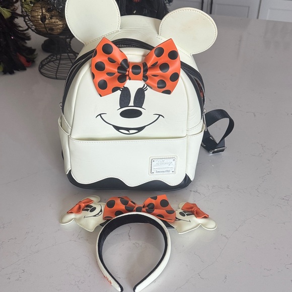 Disney Kids Backpack and Headband Set - Cream and Orange - Picture 1 of 5